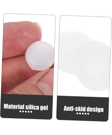 Lurrose 60 Pairs Round Sliding Ring Nose Pads & Anti-Ear Socks for Sunglasses - Silicone Glasses Legs & Retro Pebble Gel Slippers - White - Buy Online on GoSupps.com