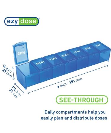 EZY DOSE 7-Day Medication Organizer Bundle | Pill Case & Cutter | Travel-Friendly BPA Free | Easy Pill Management - Buy Online on GoSupps.com