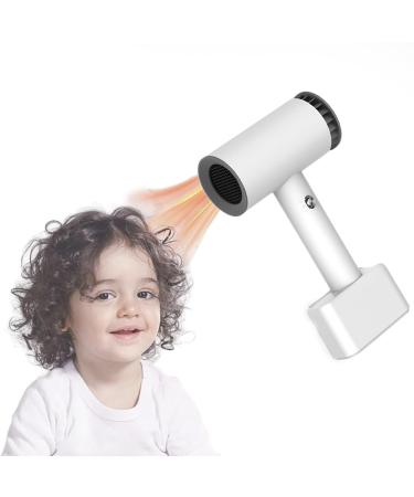 N/A Cordless Hair Dryer Portable Travel Hair Dryer Low Heat Rechargeable Handheld Hair Dryer for Women Kids Pet Outdoor Camping Beach and All Hair Types White