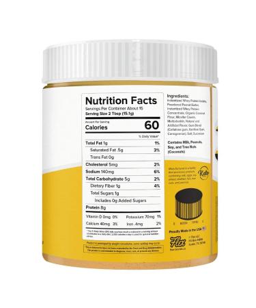 FDL Keto Protein Powder Cookie Butter - Low Carb, Easy to Mix & Bake - 2g Net Carb - 8oz (Golden Cookie Sandwich) - Buy Online on GoSupps.com
