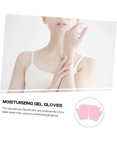 Healeved 3 Pairs Gel Moisturizing Gloves Overnight Moisturizing Gloves Moisturizing Gloves with Lining Mens Fingerless Gloves Mens Mittens with Fingers Hand Pink Care Knitting Miss Skin Gel - Buy Online on GoSupps.com