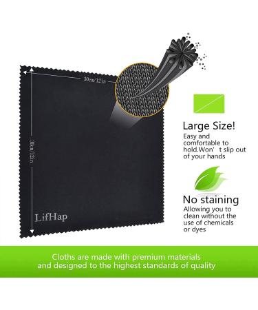 Extra Large Microfiber Cleaning Cloths (12x12) for Eyeglasses, Electronics & Delicate Surfaces - Buy Online on GoSupps.com