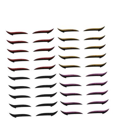 VINTORKY 20 Pairs Eyeshadow Stickers Temporary Eyeshadow Eye Line Strips Eyeliner Decals Eyelid Tape Paper