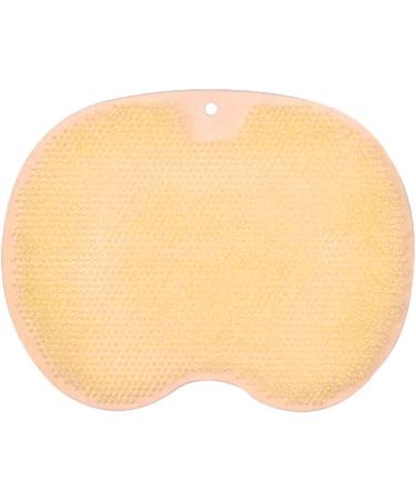 Shower Foot Scrubber with Non-Slip Suction Cups | Soft Footwear Massage Pad - Orange Indoor Use - Buy Online on GoSupps.com