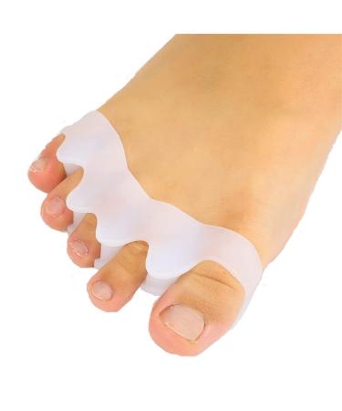 Toe Separators Flexible and Comfortable Medical Grade Silicone (2 Pair)