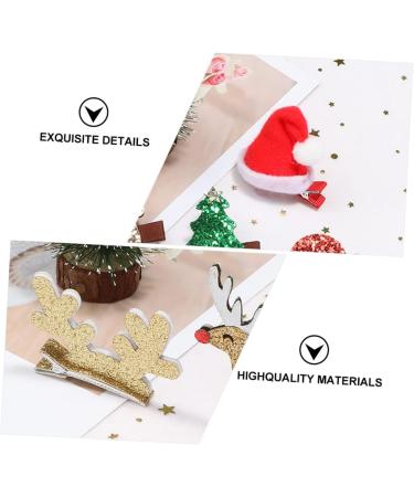 FRCOLOR Baby Christmas children's hair clips Christmas Barrettes xmas party Santa Hairpins tiaras for s kids decor Headdress flash artificial leather headband baby Kids - Buy Online on GoSupps.com