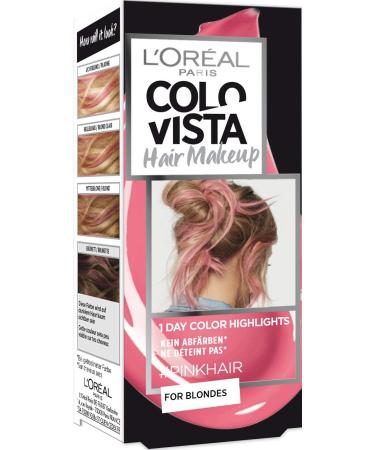 L'Or al Paris L'Or al Paris Colovista Hair Makeup 1-Day-Color-Highghts 6 pinkhair