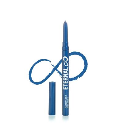 Eternal Cosmetics Automatic Water Resistant Eyeliner   Easy Glide-on for a Professional All Day Smokey or Dramatic Effect  Long Lasting and No Smudge Mechanical Eye Pencil (Deep Blue)