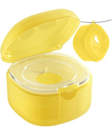 JPSDOWS Pacifier Holder Etui | Stylish Universal Pacifier Clips Box & Storage Bag - Portable Yellow Pacifier Organizer - Buy Online on GoSupps.com