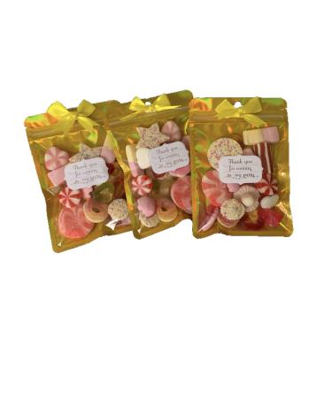 x10 Castle Carry &Co Pre- Filled Sweet favour pouches| Kids Party Favours| Thank you favour bags|Sweet Favours|Jelly Sweet party favours