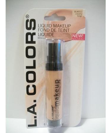 L.A. Colors Professional Series Liquid Makeup  Creamy Beige  0.42 Fl. Oz
