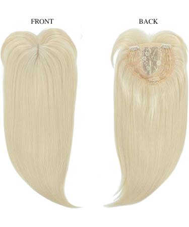 Yamel 18 Inch Bleach Blonde Hair Topper with Bangs - Synthetic Hairpieces for Thinning Hair - Women's Straight Wiglet Topper - Buy Online on GoSupps.com
