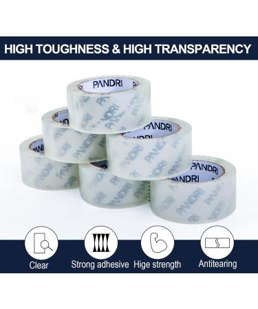 PANDRI Clear Packing Tape 12 Rolls Heavy Duty Packaging Tape for Shipping Packaging Moving Sealing 1.88 inches Wide 65 Yards Per Roll Total 780 Yards - Buy Online on GoSupps.com