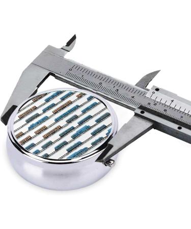 Monorail Train Mini Round Pill Box | 3 Compartment Pill Organizer for Travel & Home Use - Buy Online on GoSupps.com