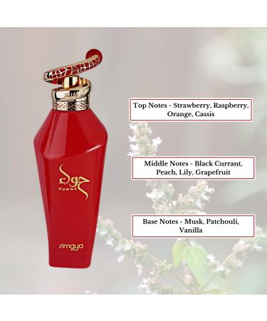 Afnan Hawwa Red Eau de Parfum Spray for Women 3.4 Ounce - Buy Online on GoSupps.com