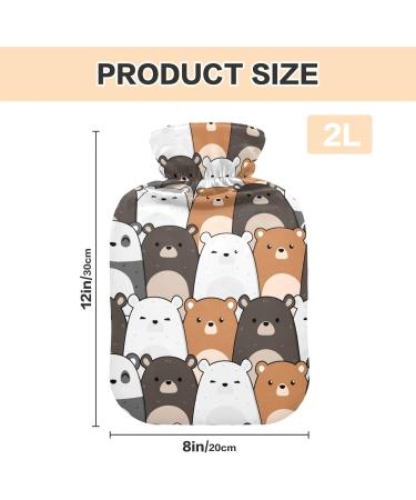 Buy Cute Panda Bear Hot Water Bottle | 2L Pain Relief & Sports Injury Relief - International Shipping Available - Buy Online on GoSupps.com