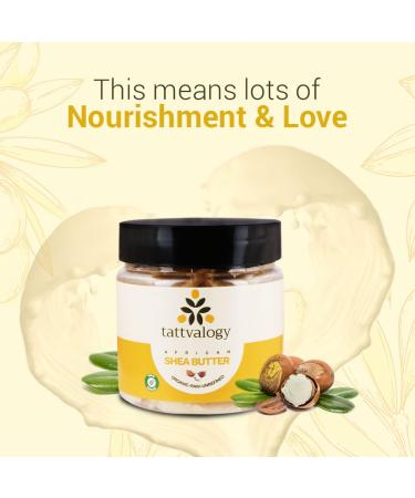 Buy Nature's Tattva Organic Raw Shea Butter 100g - Pure Natural & Effective for Skin & Hair Care | International Shipping Available - Buy Online on GoSupps.com
