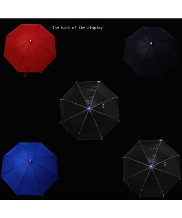 CEXIN Lightsaber Stick Umbrella 7 Colour changing LED Light Golf Umbrellas Windproof Waterproof Travel Umbrella LED Flashlight Daily Accessory (clear) - Buy Online on GoSupps.com