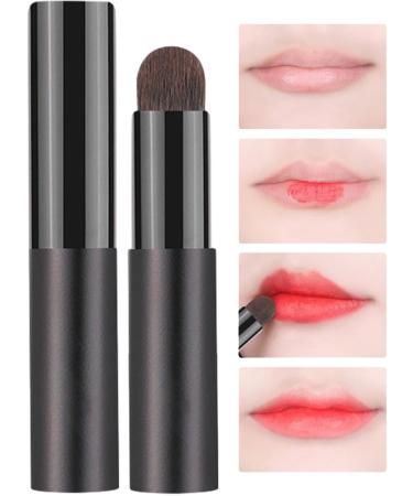 Lip Brush for Lipstick Lip Smudge Brush with Lid | Makeup Applicator Beauty Tool Portable Brush for Lip Gloss Eyeshadow Lip Cream - Buy Online on GoSupps.com