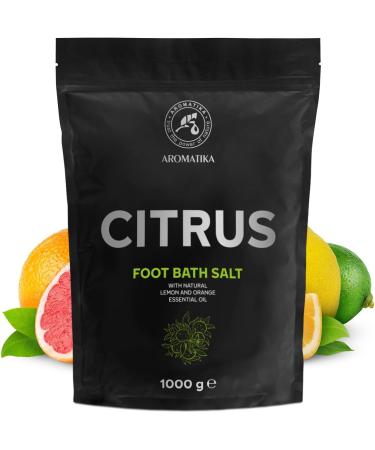 Foot Bath Salt Citrus 35Oz - Natural Sea Salt Pedicure Additive with Lemon & Orange Essential Oils - Ultimate Foot Care for Relaxation & Aromatherapy - Buy Online on GoSupps.com
