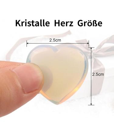 HOVIN 10 PCS Rose Quartz Crystals Heart Lucky Stones Set | Healing Gemstones 25mm - International Shipping - Buy Online on GoSupps.com