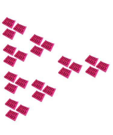 Angoily 120 Pairs Fake Eyelashes Dense Eyelash Eyelashes Extension Supplies Magnetic Eyelash False Lashes Fluffy Eyelash Fake Lash A539 Transparent Stem Set Transparent Stalk Handmade Hair