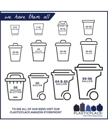 Plasticplace 6 Gallon Trash Bags - 0.7 Mil White Drawstring Liners (100 Count) - Buy Online on GoSupps.com