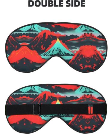 Buy Volcano Bloom Print Unisex Sleeping Eye Mask | Soft Light-Blocking Eye Mask for Ultimate Comfort - Shop Internationally - Buy Online on GoSupps.com