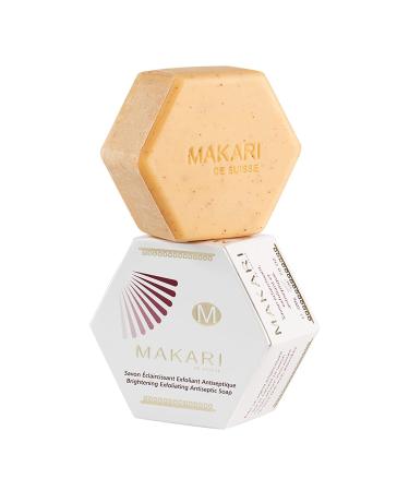 Makari Classic Exfoliating Antiseptic Soap (7oz) | Helps Revitalize Skin | Promotes Even Skin Tone | Detoxifies and Removes Impurities | For Dry  Oily  Normal  Maturing  and Combination Skin Types