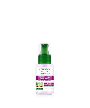 Equilibra Equilibra Liquid Crystal Hair with Natural Oils Liquid Crystals for Hair Protectors Nutrients Illuminants Aloe Vera Argan Oil Hemp and Flaxseed Oil 50 ml