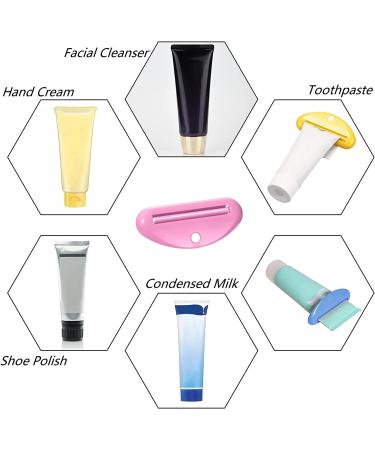 Kiniza 8 Pcs Toothpaste Tube Squeezer Dispenser | Tube Squeezer Holder for Toothpaste & More | Random Colors - Buy Online on GoSupps.com