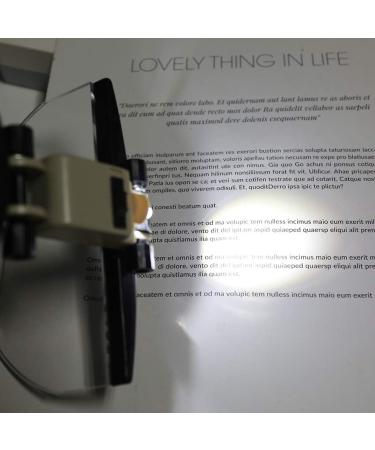 Large Lens Head Wearing Magnifying Glass with LED Illuminated Hand Free Reading Magnifier 2X 3.5X 4.5X 5.5X Small Gift - Buy Online on GoSupps.com