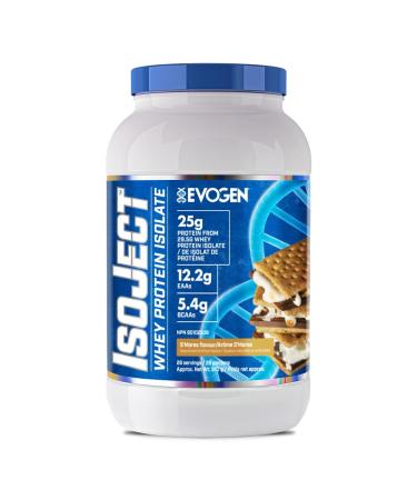 Evogen Isoject Whey Isolate Protein Powder BCAA EAA for Men & Woman (S'mores)