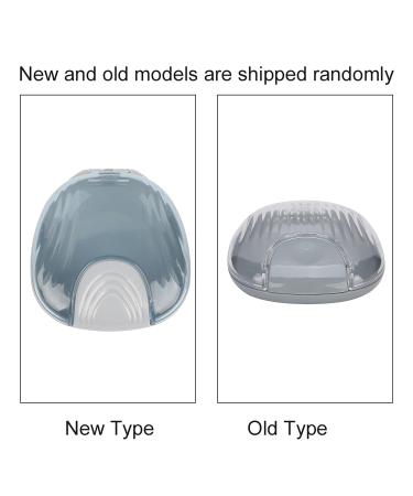 Portable Waterproof Case for Orthodontic Retainers - Mussel-Shaped Box with Pick-Hook | Keep Your Retainer Clean & Safe - Gray 4 - Buy Online on GoSupps.com