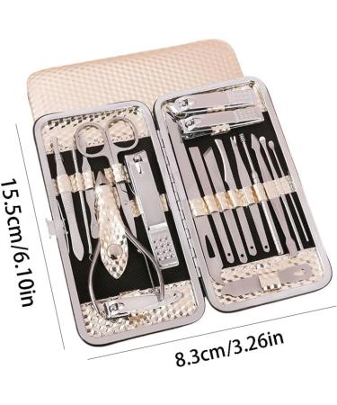 Nail Clipper Set 19-piece Multifunctional Home Nail Scissors Set Home Manicure Tools Suitable for Travel and Beauty Portable Travel Beauty Kit Nail Trimming Kit(03) - Buy Online on GoSupps.com