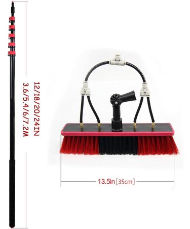 Photovoltaic Panel Cleaning Brush High-Altitude Cleaning Brush With Extension Pole Water Fed Pole Brush System Telescopic Window Cleaning Tools 5.4M 35cm Brush Head 11M/36FT - Buy Online on GoSupps.com
