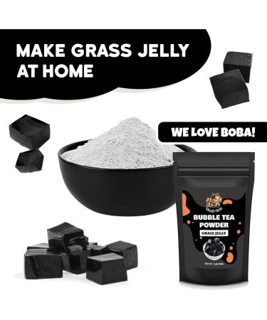 Bubble Tea Powder Kit | Grass Jelly Mix | 1LB (454g) | 18 Servings | Instant Boba Drink Mix for Smoothies and Tapioca Pearl Milk Tea - Buy Online on GoSupps.com