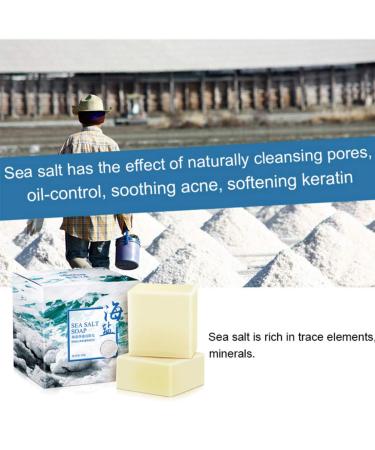 Goat's Milk Sea Salt Soap for Face - 3.52 Oz - Remove Acne & Fight Cellulite - For Dry & Oily Skin - Buy Online on GoSupps.com