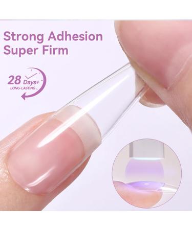 Nail Glue Gel - 8ml Odorless Quick-Drying Adhesive | UV Extension Glue | For Beginners and Professionals Nail Care Home Salon Manicure and Wedding - Buy Online on GoSupps.com
