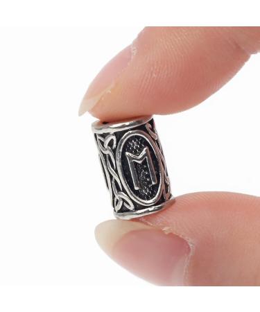 Viking Beard Beads Kit - 80pcs Metal Norse Runes Hair Rings for Men and Women | Perfect for Jewelry Making and Beard Decoration - Buy Online on GoSupps.com