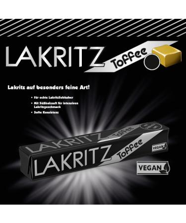 Lakritz-Toffee Kaubonbons - 40 Delicate Licorice Toffees | International Shipping Available - Buy Online on GoSupps.com