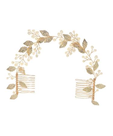 TOVINANNA 1pc Handmade Pearl Comb Hair Pin Wedding Hair Comb Bridal Headdress Bridal Comb Exquisite Hair Comb Alloy Hair Comb Wedding Hair Accessories Creative Wedding Hairpin