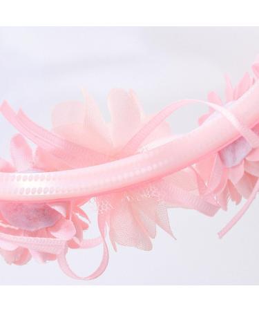 IYOU Princess Headband Pink Flower Headpiece Cute Baby Bridal Wedding Hair Accessories for Girls - Buy Online on GoSupps.com