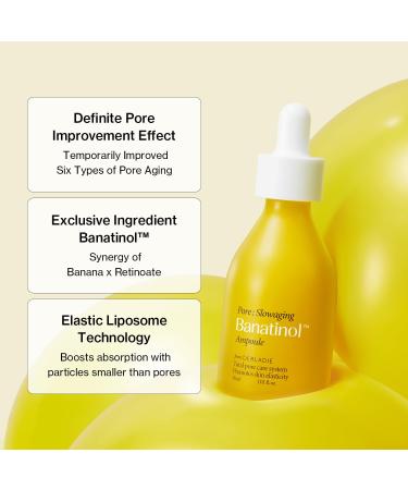 Banatinol Slow aging Ampoule 30 ml Korean Skincare Retinol Serum For Face 1.01 Fl Oz - Buy Online on GoSupps.com