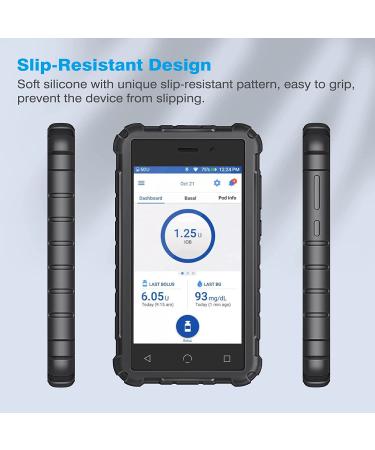Silicone Case for Omnipod Dash PDM - Lightweight Shockproof Cover in Black - Buy Online on GoSupps.com