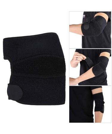 Alomejor Tennis Elbow Support Brace - Adjustable Lightweight Elbow Strap for Tennis & Basketball - Pain Relief & Comfort (Black - Buy Online on GoSupps.com