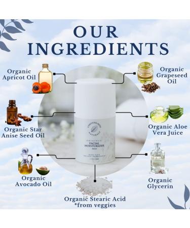 Hydrating Facial Moisturizer Face Cream - Organic Daily Moisturizer for Soft & Smooth Skin - Women and Men - Anise Original - Buy Online on GoSupps.com