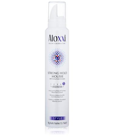 ALOXXI  Strong Hold Mousse Hair Volumizer Foam for Voluminous Fullness Long Lasting Body Your Hairstyle Humidity Protection Styling Safe for Colored Hair  6.7 Fl Oz (Pack of 1)
