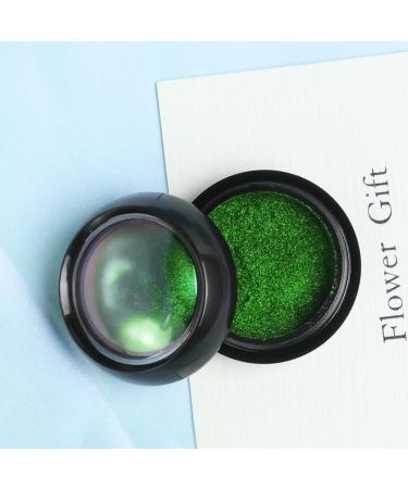 Christmas Green Chrome Nail Powder | Holographic Glitter & Metallic Dust for DIY Gel Polish & Nail Art - Buy Online on GoSupps.com