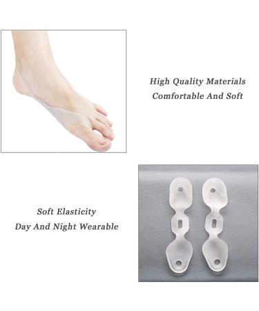 Jycch Big Toe Corrector - Soft Silicone Invisible Design 2-Piece Day & Night Use - Buy Online on GoSupps.com